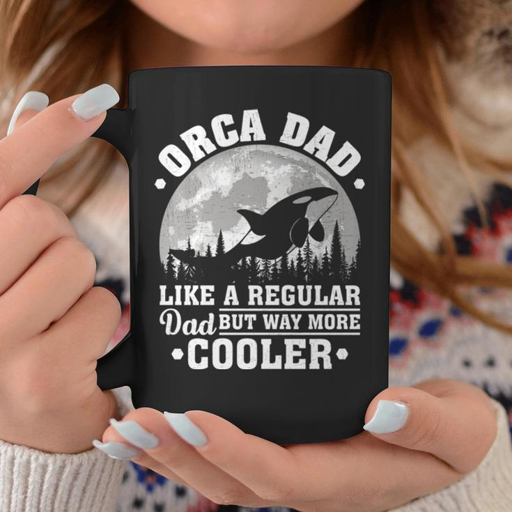 Orca Dad Like A Regular Dad Funny Orca Father’S Day Long SleeveCoffee Mug Unique Gifts