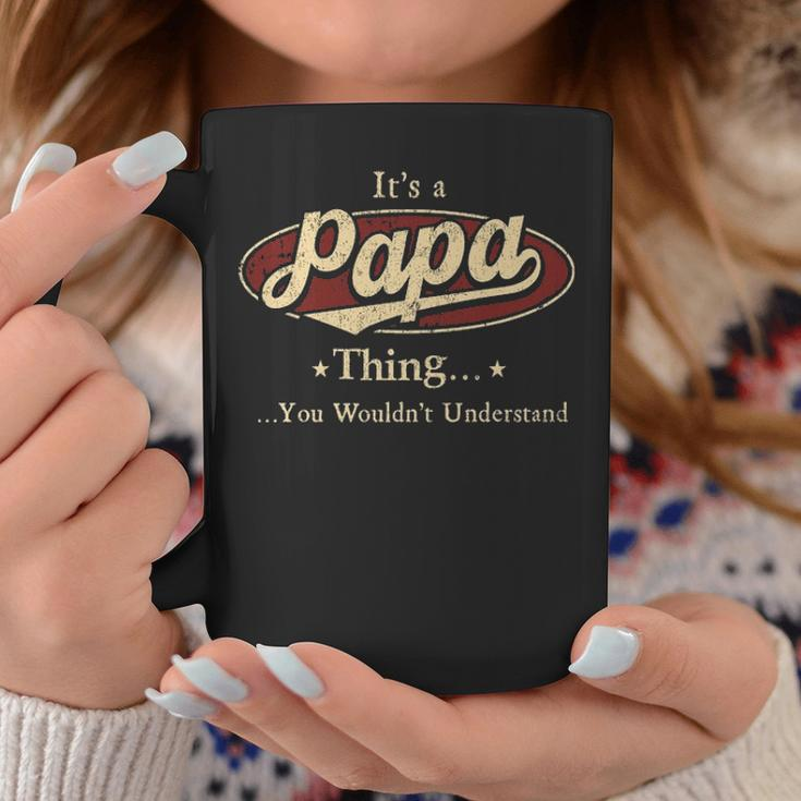 Papa Personalized Name Gifts Name Print S With Name Papa Coffee Mug Funny Gifts