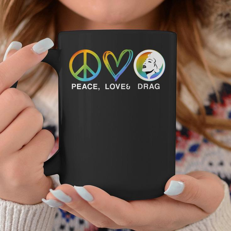 Peace Love And Drag - Drag Is Not A Crime Lgbt Gay Pride Coffee Mug Unique Gifts