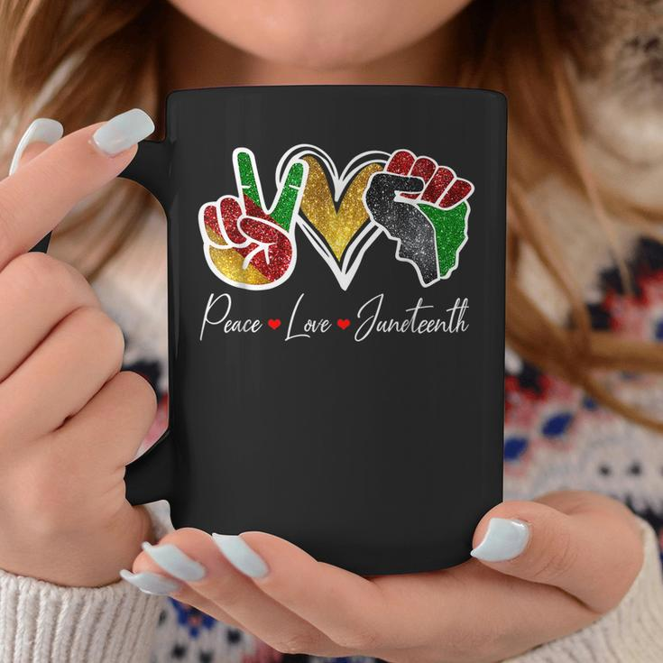 Peace Love Junenth Black Pride Freedom 4Th Of July Coffee Mug Unique Gifts