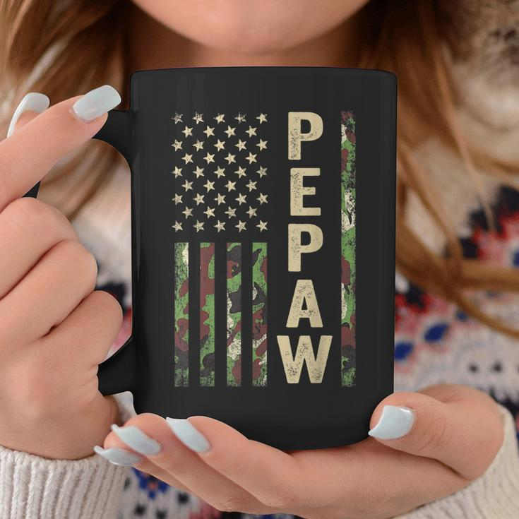 Pepaw American Military Camouflage Flag Gift Fathers Day Gift For Mens Coffee Mug Unique Gifts