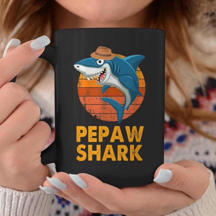 Pepaw Shark Vintage Papa Opa Vatertag Geschenke Tassen Lustige Geschenke