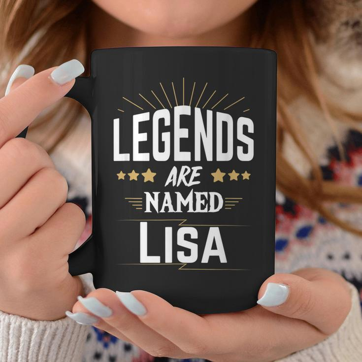 Personalisiertes Legends Are Named Lisa Tassen mit Sternenmotiv Lustige Geschenke