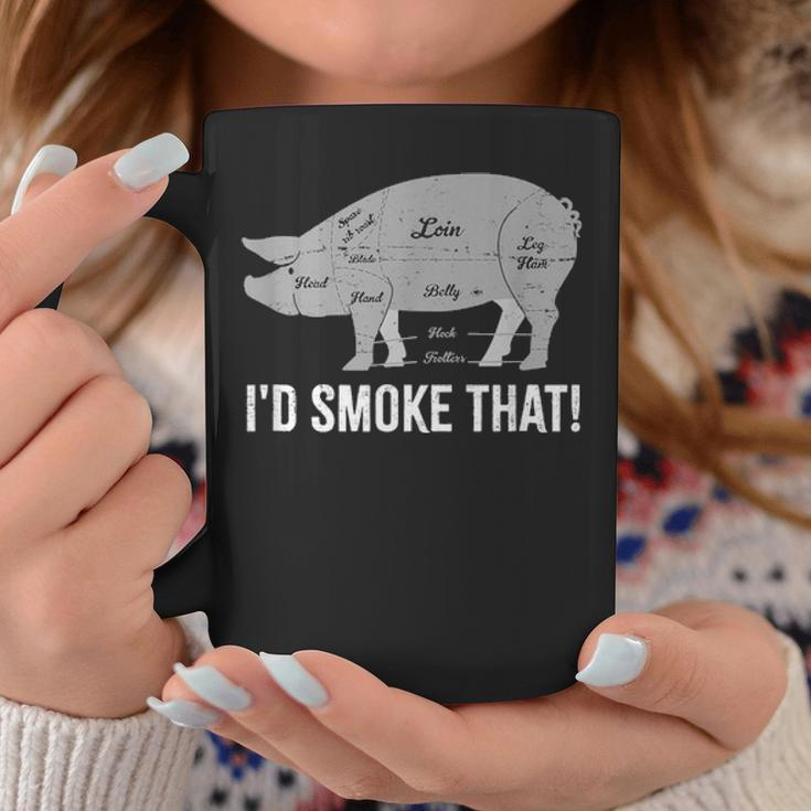 Pig Id Smoke That Bbq Grilling Fathers Day Smoking Meat Coffee Mug Funny Gifts