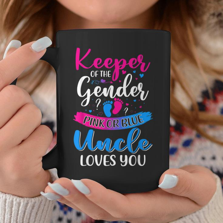 Pink Or Blue Uncle Loves You Keeper Gender Reveal Baby Coffee Mug Unique Gifts