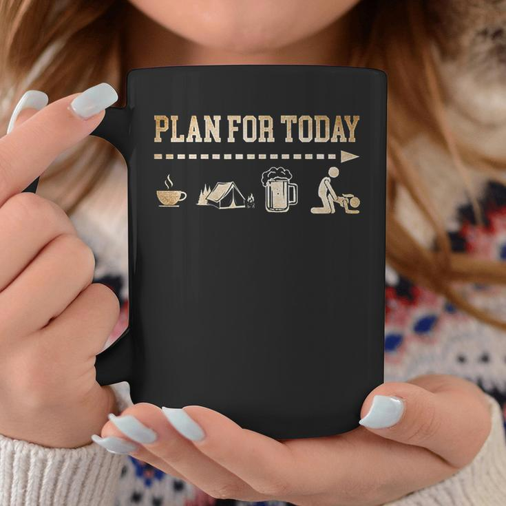 Plan For Today Coffee Camping Beer Fuck Tshirt Coffee Mug Unique Gifts