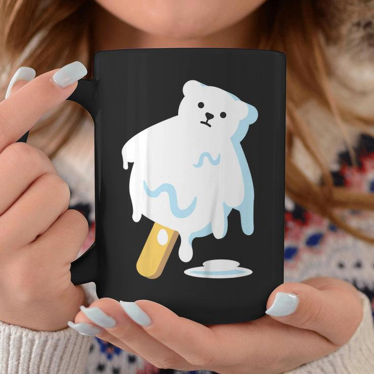 Polar Bear Ice Popsicle Melt Earth Day Teacher Shirt Coffee Mug Unique Gifts