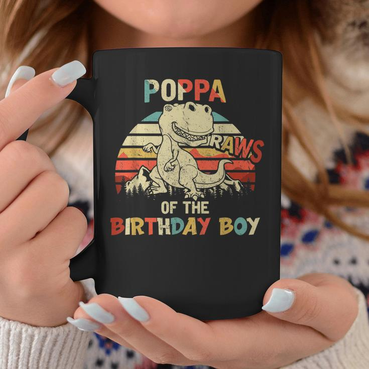 Poppa Of The Birthday Boy Dinosaur Rawr Trex Coffee Mug Unique Gifts