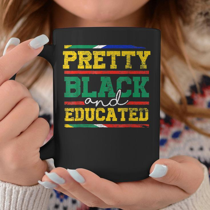 Pretty Black And Educated Black History Blm Melanin Pride Coffee Mug Funny Gifts