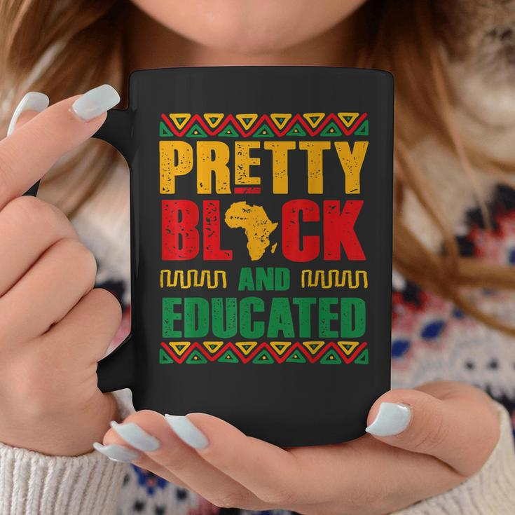 Pretty Black And Educated Women African Map Black History Coffee Mug Funny Gifts