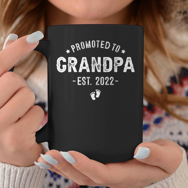 Promoted To Grandpa 2022 Soon To Be Grandfather New Grandpa Coffee Mug Funny Gifts