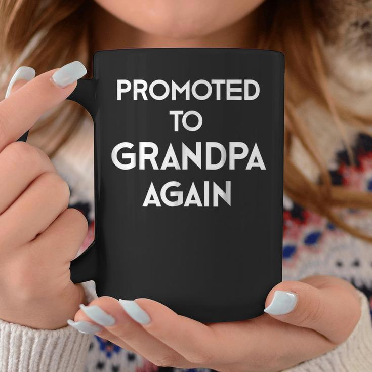 Promoted To Grandpa Again Pregnancy Announcement Coffee Mug Unique Gifts