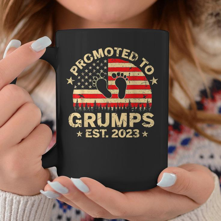 Promoted To Grumps 2023 First Time Fathers Day New Dad Gift Gift For Mens Coffee Mug Unique Gifts
