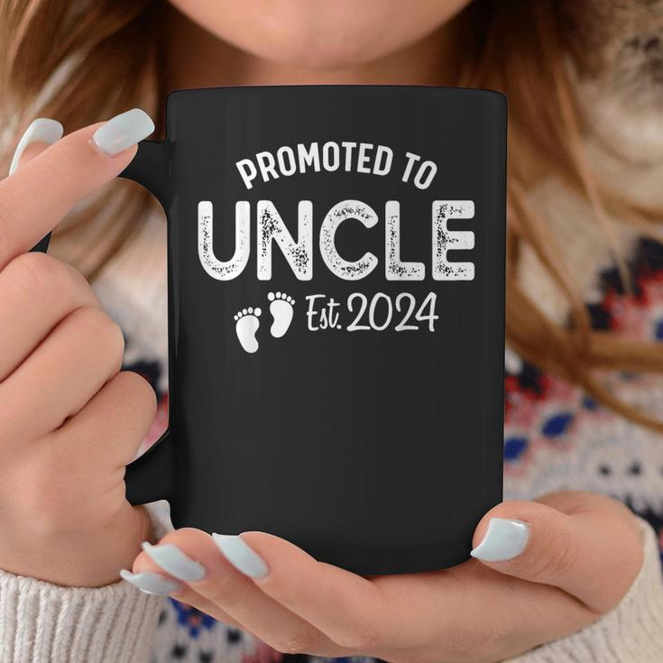 Promoted To Uncle 2024 Soon To Be Uncle Funny New Dad Coffee Mug Personalized Gifts