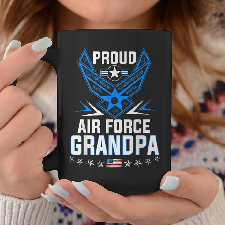 Proud Air Force Grandpa Military Veteran Usaf Gift For Mens Coffee Mug Unique Gifts