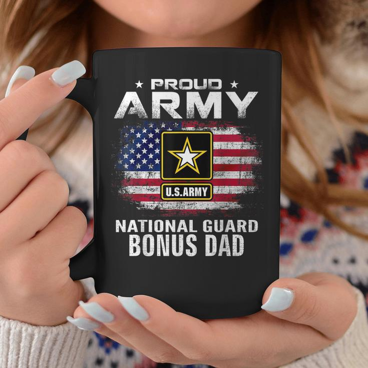 Proud Army National Guard Bonus Dad With American Flag Gift Coffee Mug Funny Gifts