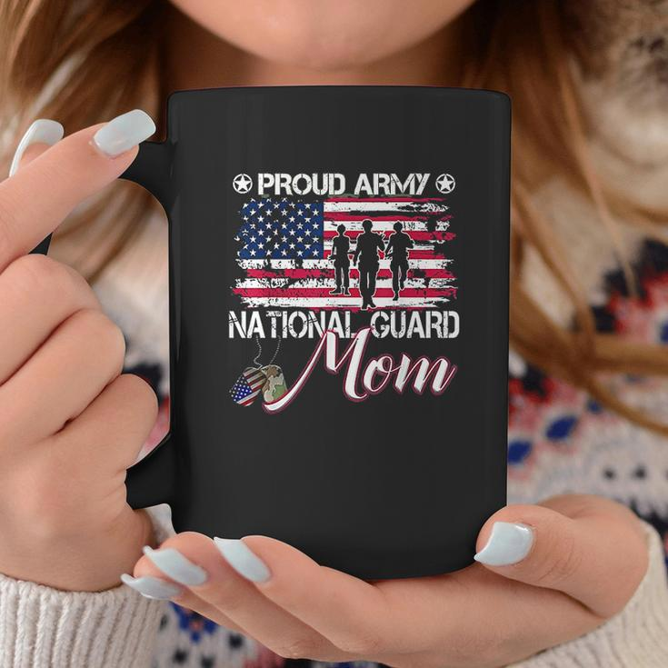 Proud Army National Guard Mom American Flag Coffee Mug Personalized Gifts