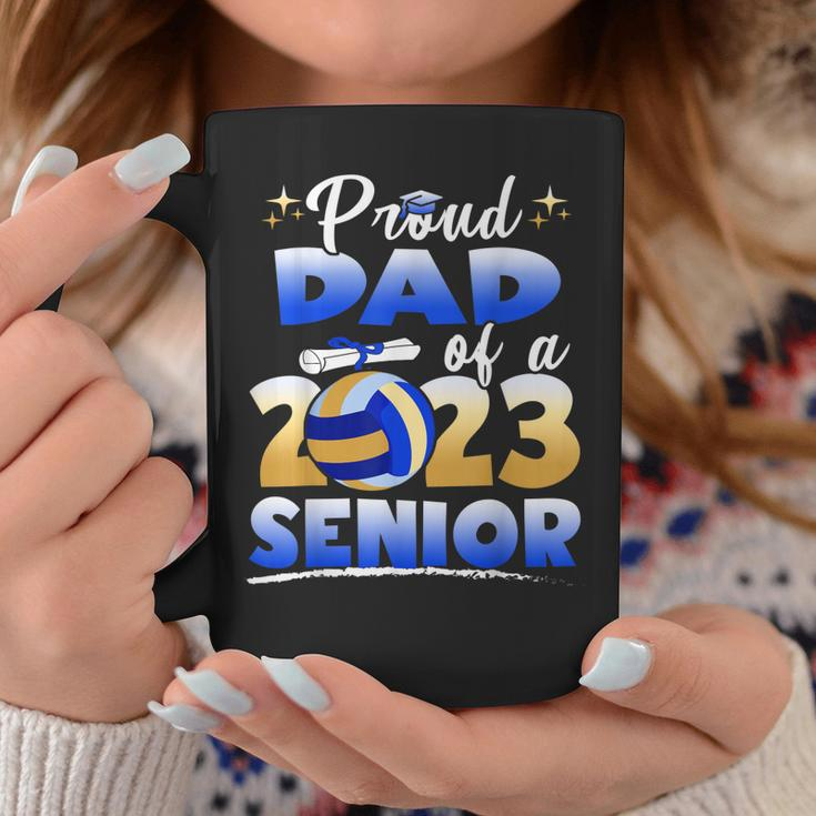 Proud Dad Of A 2023 Senior Volleyball Graduation Coffee Mug Unique Gifts