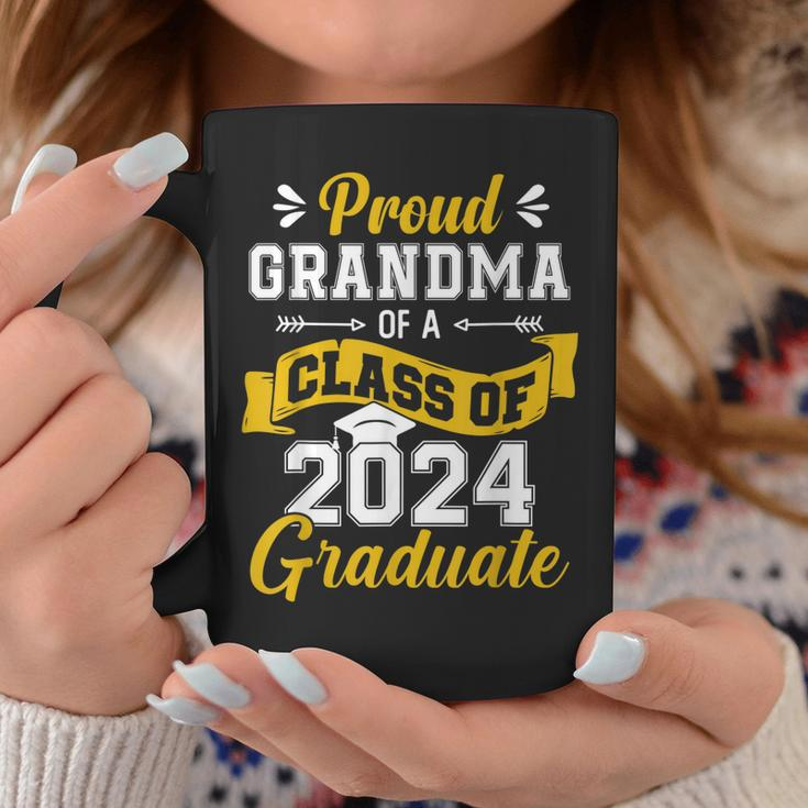 Proud Grandma Of A Class Of 2024 Graduate Senior Graduation Coffee Mug Unique Gifts