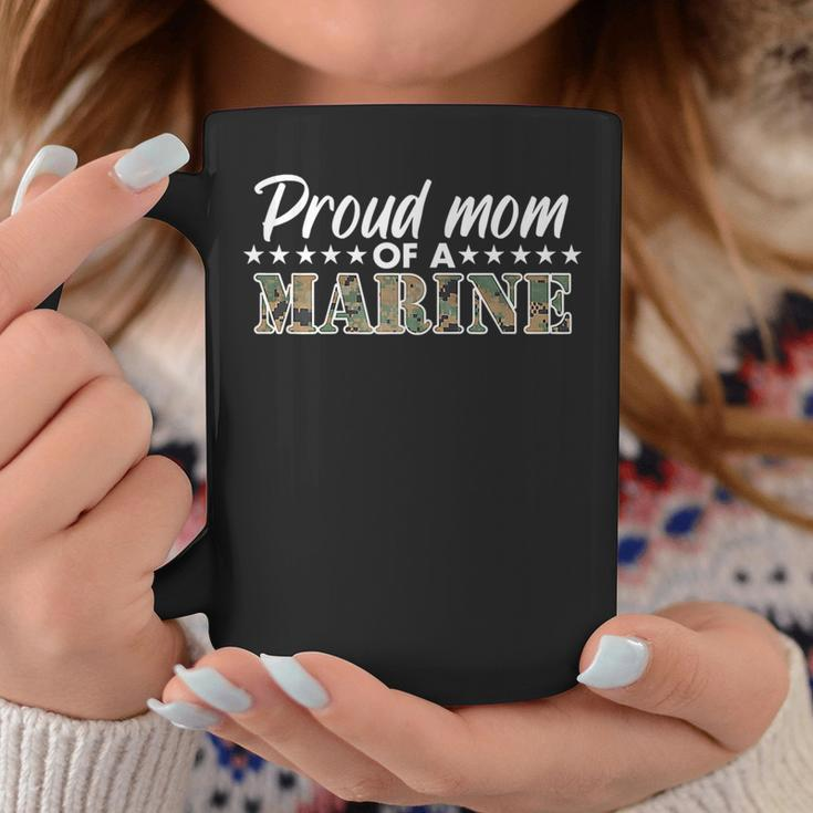 Proud Mom Of A Marine Army Funny Retro Patriot Gift For Womens Coffee Mug Unique Gifts