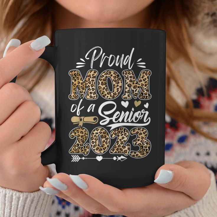 Proud Mom Of A Senior 2023 Class Of 2023 Mom Leopard Coffee Mug Unique Gifts