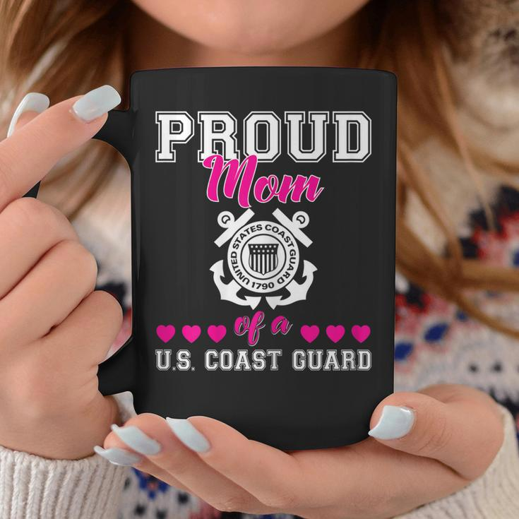 Proud Mom Of A Us Coast Guard Military Family 4Th Of July Gift For Womens Coffee Mug Unique Gifts