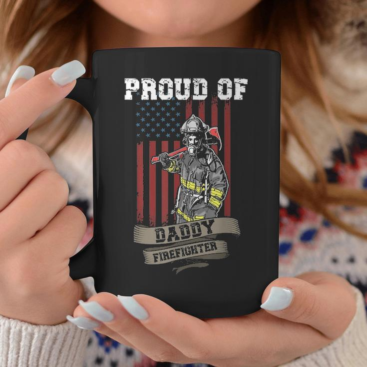 Proud Of Daddy Firefighter Funny Fathers Day Gift Dad Hero Coffee Mug Funny Gifts
