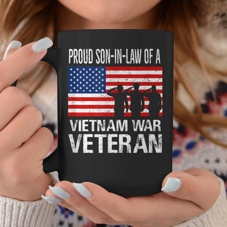 Proud Son-In-Law Vietnam War Veteran Matching Father-In-Law Coffee Mug Funny Gifts