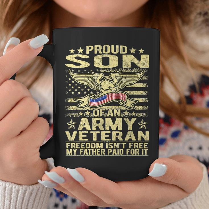Proud Son Of An Army Veteran Military Veterans Child Gift Coffee Mug Unique Gifts