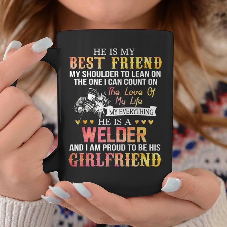 Proud To Be A Welder Girlfriend Women Welding Girlfriend Coffee Mug Funny Gifts