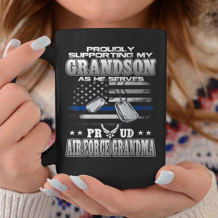 Proudly Supporting My Grandson Proud Air Force Grandma Coffee Mug Unique Gifts