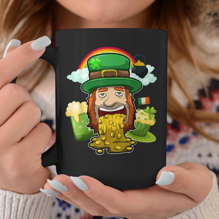 Puking Leprechaun St Patricks Day Irish Drinking Party Coffee Mug Personalized Gifts