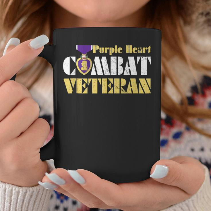 Purple Heart Combat Veteran Purple Heart Day Us Military Coffee Mug Funny Gifts