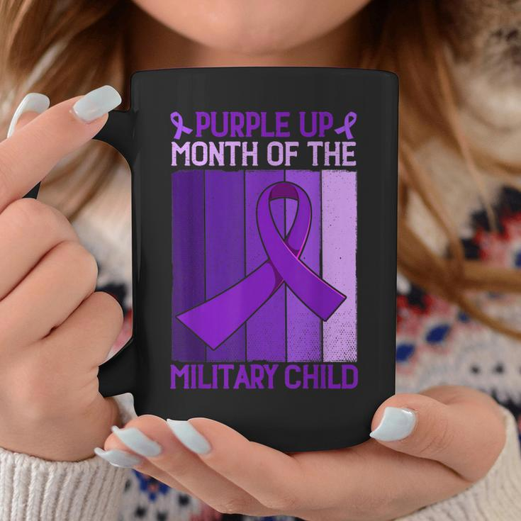 Purple Up Month Of The Military Child Month Ribbon Coffee Mug Unique Gifts