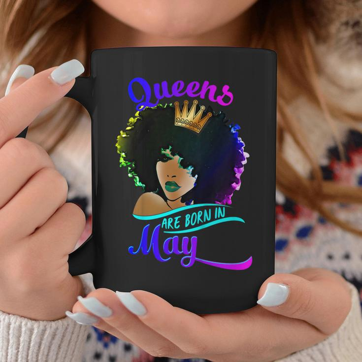 Queens Are Born In May Birthday Black Women Gifts Coffee Mug Unique Gifts