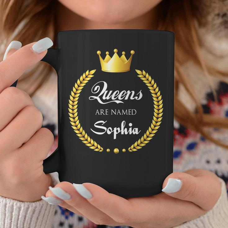 Queens Are Named Sophia Coffee Mug Funny Gifts