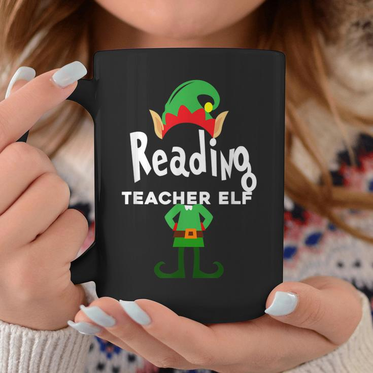 Reading Teacher Elf Family Matching ChristmasCoffee Mug Unique Gifts