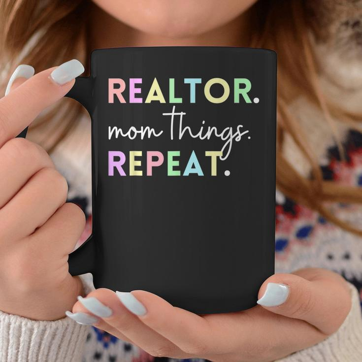 Realtor Mom Things Repeat For Mothers Selling Real Estate Coffee Mug Unique Gifts