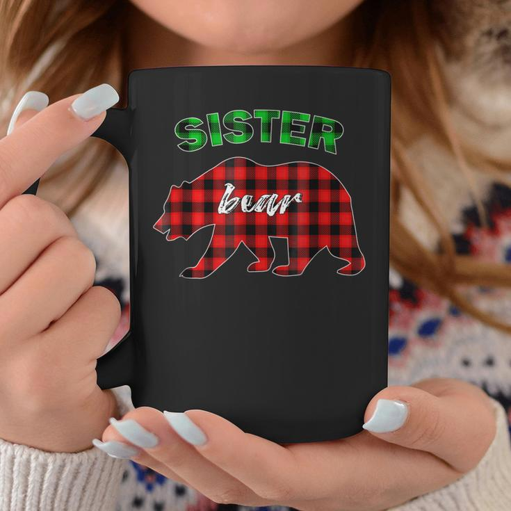 Red Green Plaid Sister Bear Matching Family Pajama Coffee Mug Unique Gifts