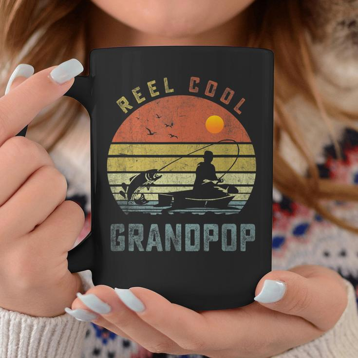 Reel Cool Grandpop Fishing Dad Gifts Fathers Day Fisherman Coffee Mug Unique Gifts