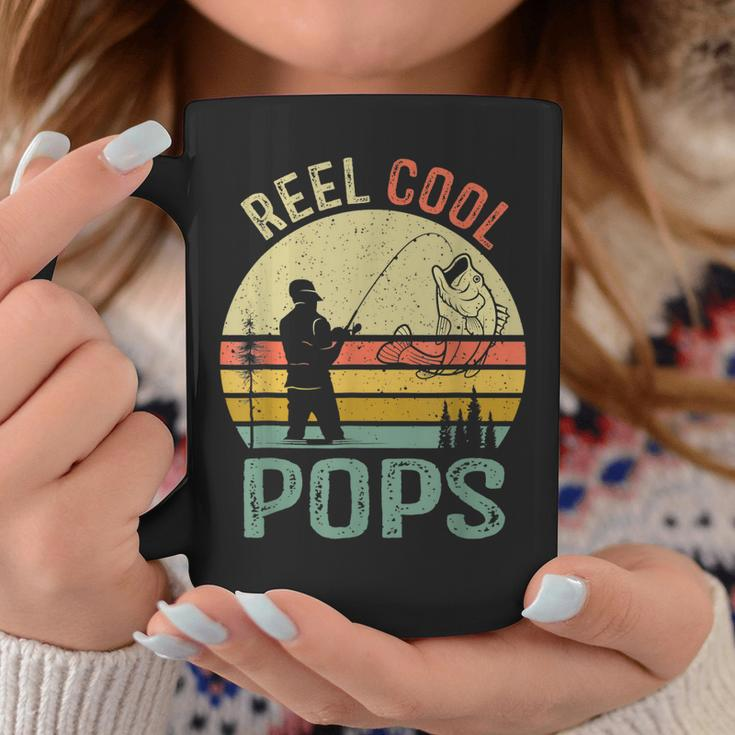 Reel Cool Pops Fishing Dad Gifts Fathers Day Fisherman Coffee Mug Unique Gifts