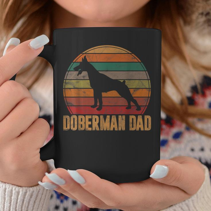 Retro Doberman Dad Gift Dog Owner Pet Pinschers Dobie Father Coffee Mug Funny Gifts