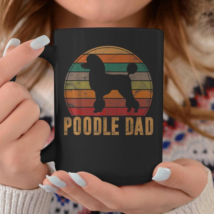 Retro Poodle Dad Dog Owner Pet Poodle Father Coffee Mug Funny Gifts