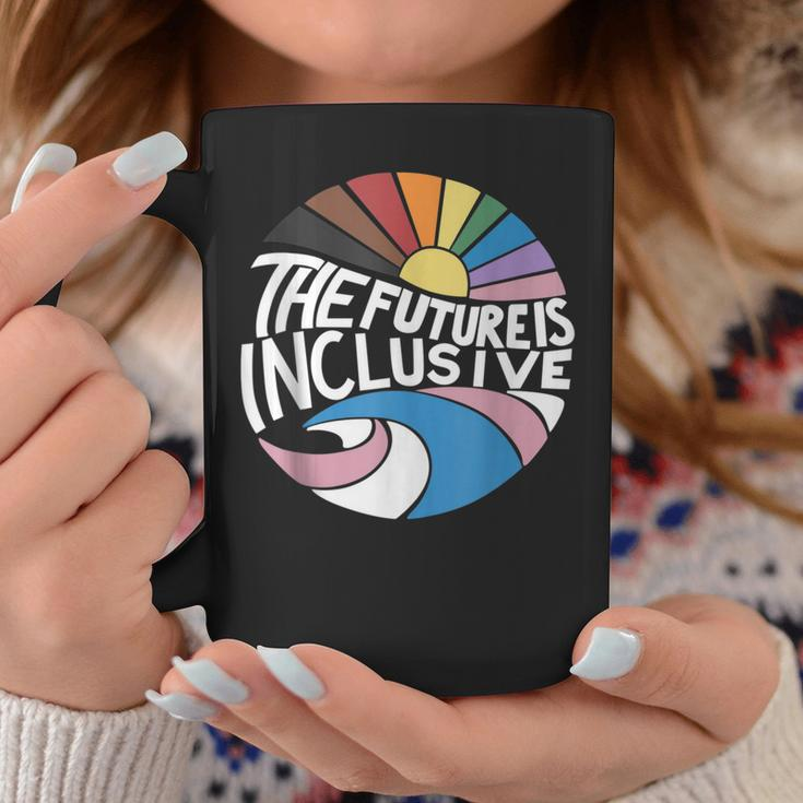 Retro Vintage The Future Is Inclusive Lgbt Gay Rights Pride Coffee Mug Unique Gifts