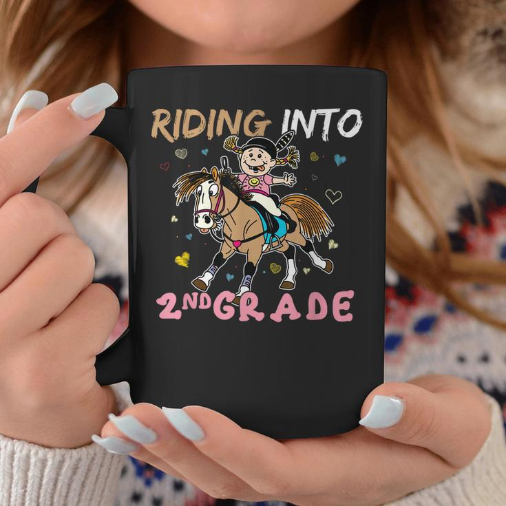 Riding Into 2Nd Grade Horse Second Grade Back To School Coffee Mug Unique Gifts