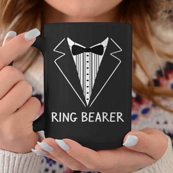 Ring Bearer Wedding Tux Bachelor Ceremony Groom Coffee Mug Funny Gifts