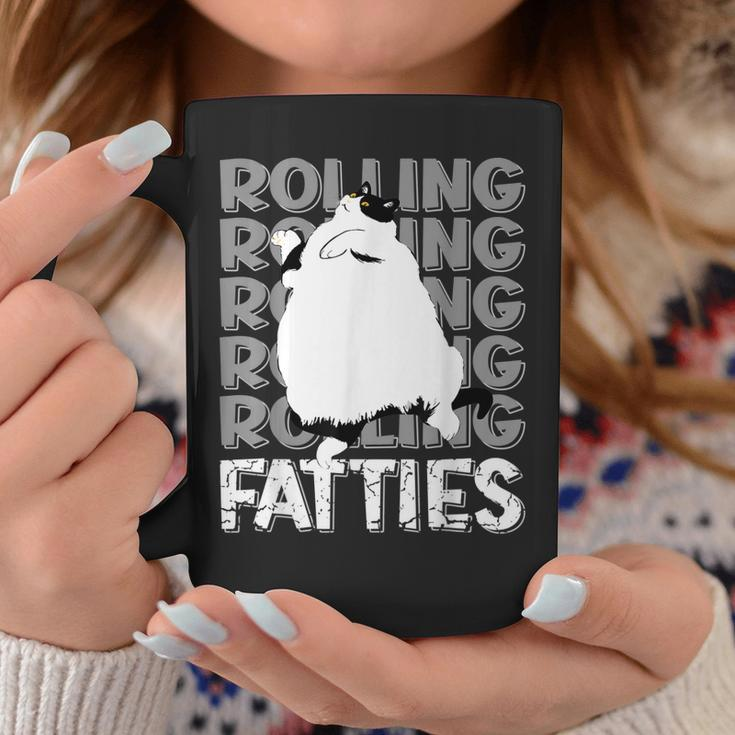 Rolling Fatties Cat Funny Cat Lover Outfit Cat Dad Cat Mom Coffee Mug Unique Gifts