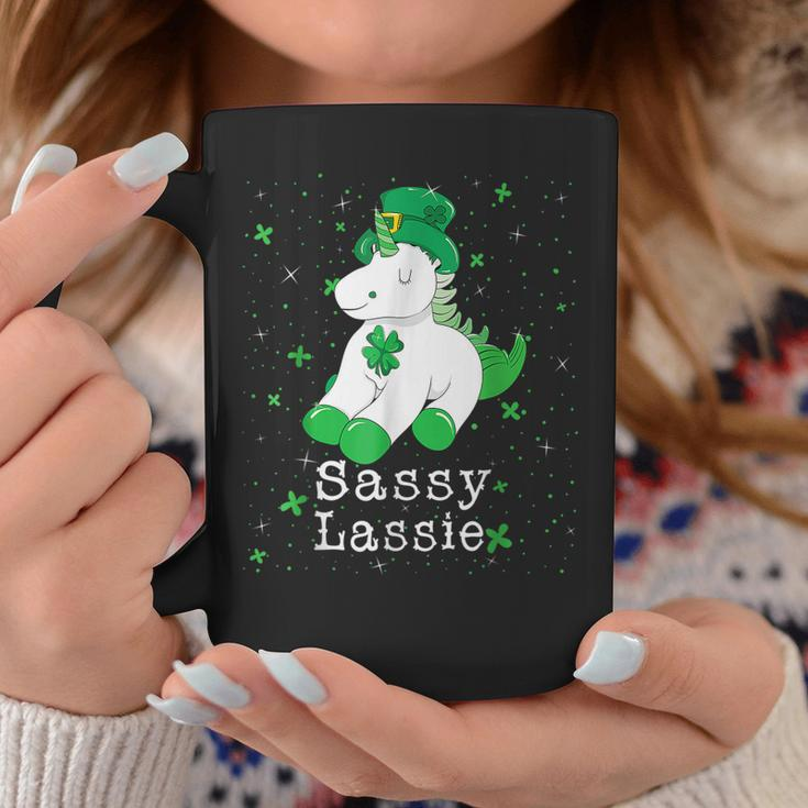 Sassy Lassie Girls Women St Patricks Day Coffee Mug Funny Gifts