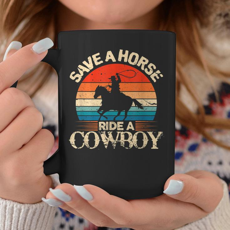 Save A Horse Ride Cowboy I Western Country Farmer Coffee Mug Unique Gifts