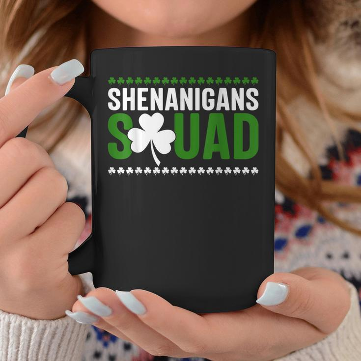 Shenanigans Squad Matching St Patricks Day Irish Leaf Coffee Mug Funny Gifts